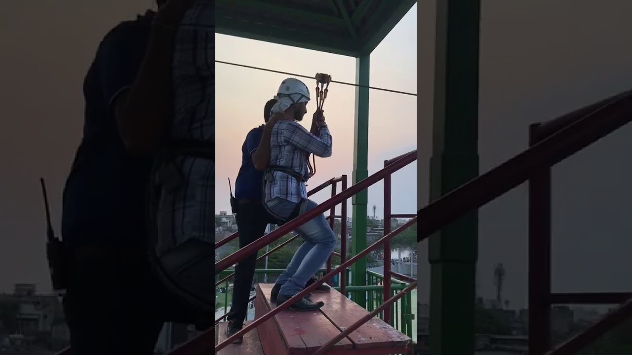 Rope cable activities Gopi talav surat #gopitalav #zipline #zip #adventure #adventures #tracking