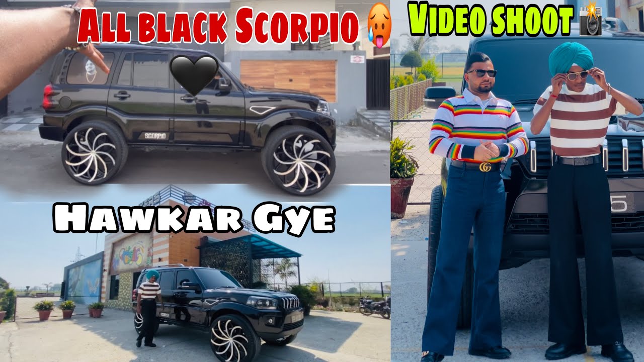 Ajj Gye Sukhwraich Veera to All black Scorpio 🥵*vlog॥Arsh_Sarangra_