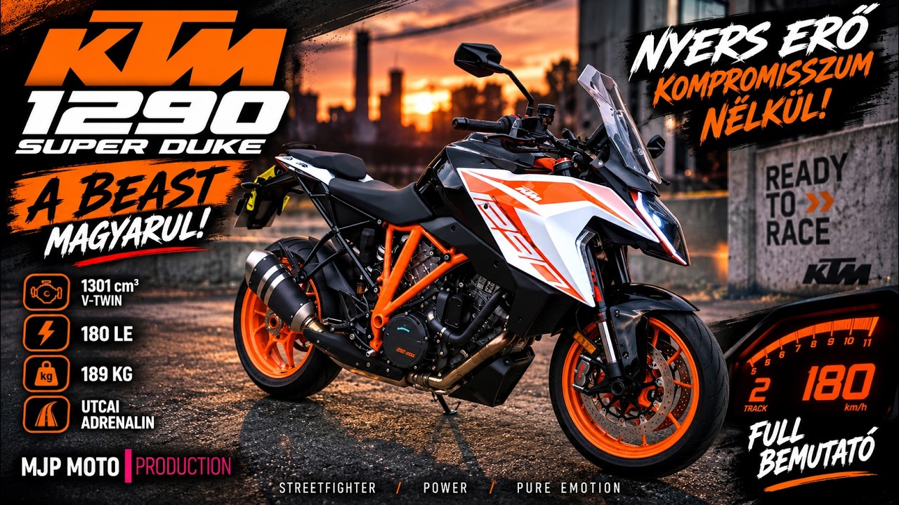 KTM Super Duke 1290 Teszt MJP MOTO Módra