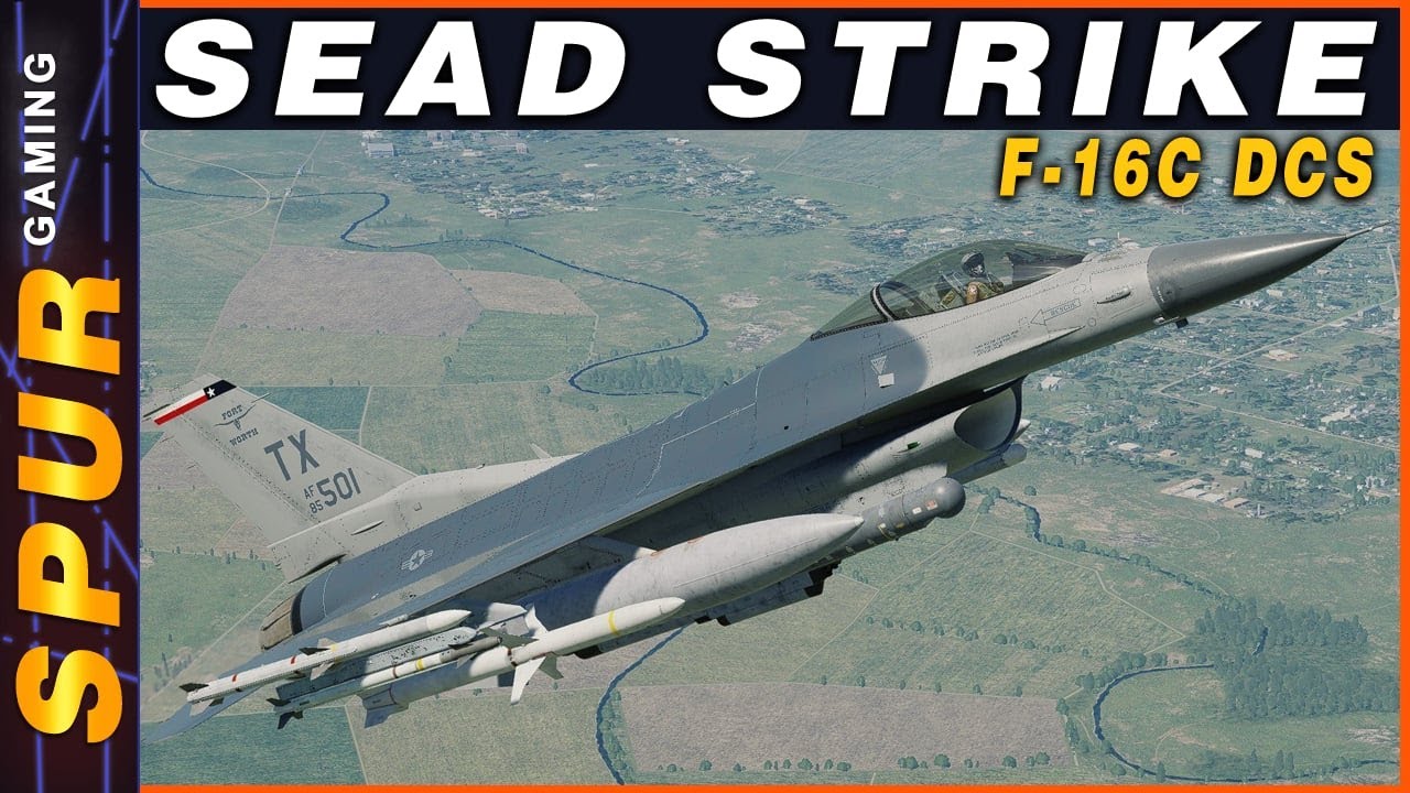 SEAD Strike in the F-16C Viper | DCS Gameplay