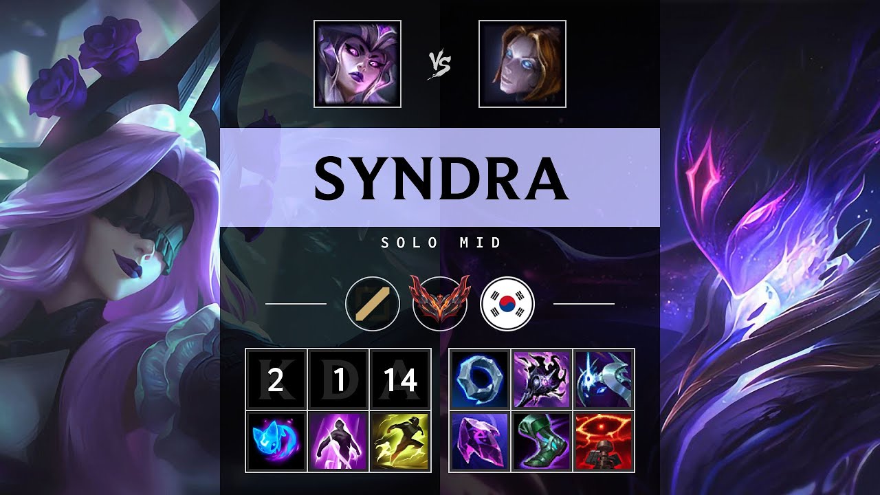 Syndra Mid vs Orianna - KR Grandmaster Patch 25.21