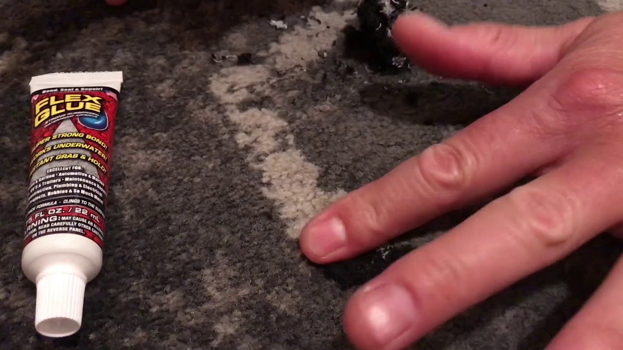 How to fix a small burn hole in a rug or carpet