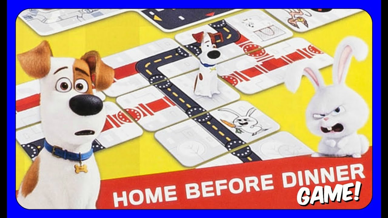 The Secret Life Of Pets Home Before Dinner GAME! MAX & SNOWBALL!  FUN FAMILY GAME NIGHT