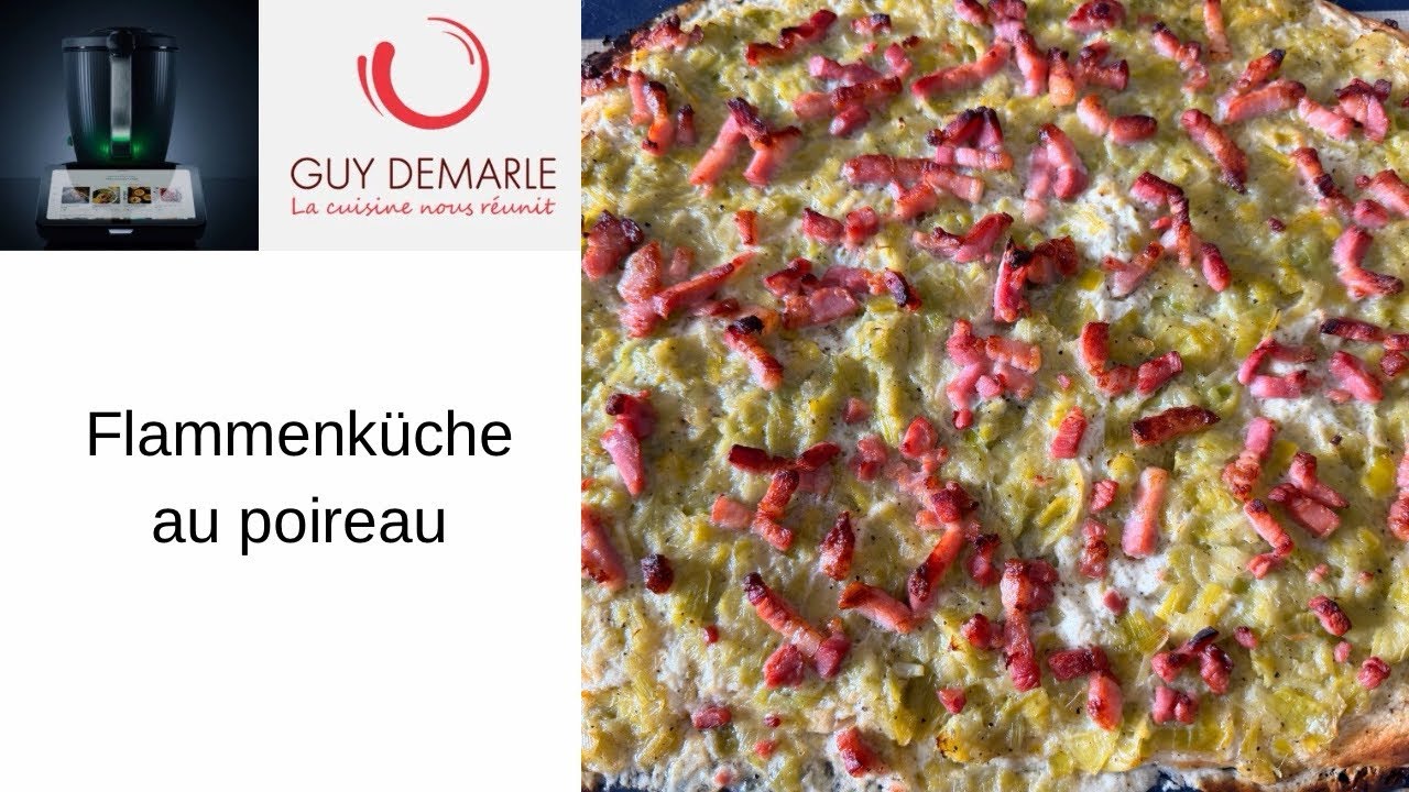 Flammenküche au poireau