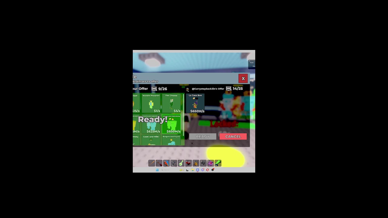 vouchs is live join right now trading  and pvping in steal a brainrot