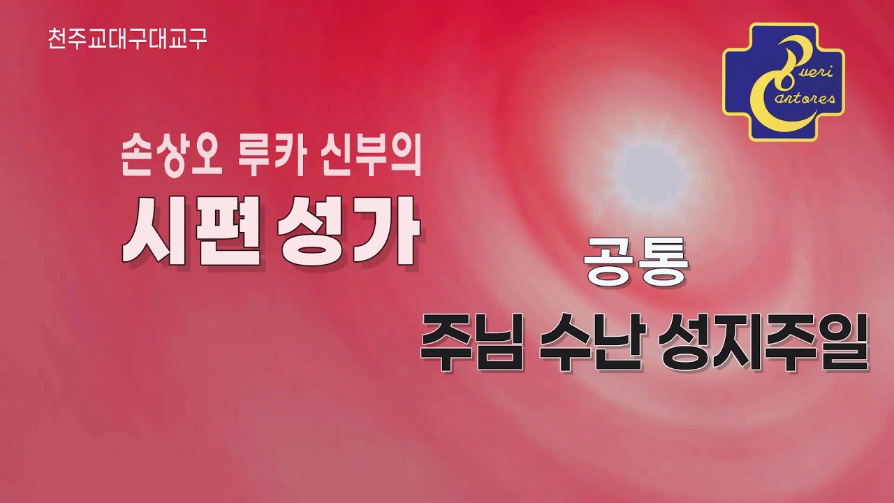대구대교구 손상오 신부의 시편성가_공통 주님 수난 성지주일 화답송&복음환호송