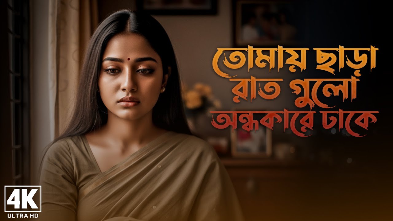 তোমায় ছাড়া রাত গুলো অন্ধকারে ঢাকে 😭 Chole Gele Oporadh Ki Amar 💔 Bangla gaan | Bangla sad song