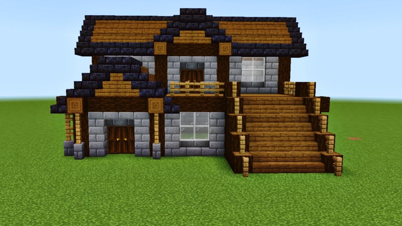Minecraft house tutorial 🏠🛠️Minecraft build tutorial🛠️#bedrockedition #minecraft 