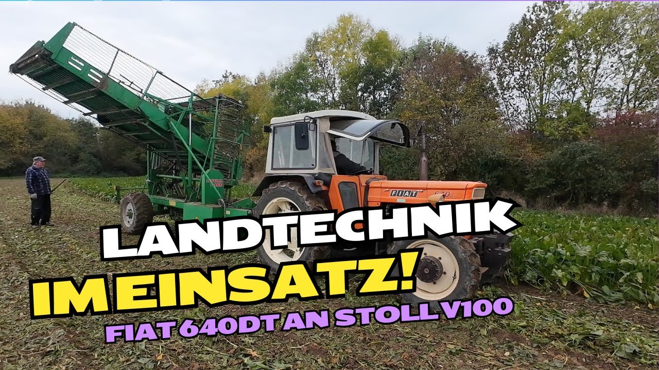 Landtechnik im Einsatz! FIAT 640DT und Stoll V100 in der Zuckerrüben Ernte 2025