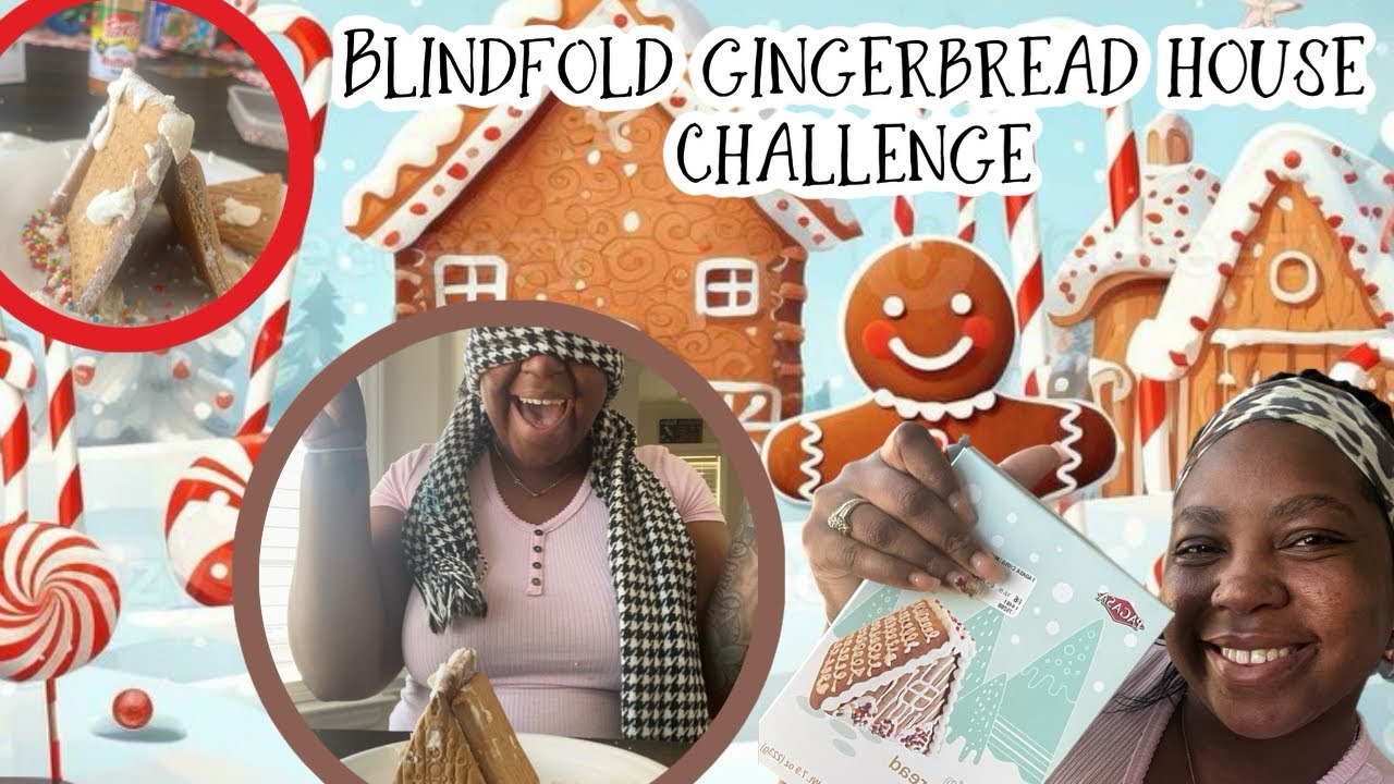 VLOGMAS DAY 22: BLINDFOLD GINGERBREAD HOUSE CHALLENGE!!!!! [THIS WAS FUN ]🤎🤎🤎🤎🤎🤎🤎🤎🤎🤎🤎🤎🤎🤎🤎🤎