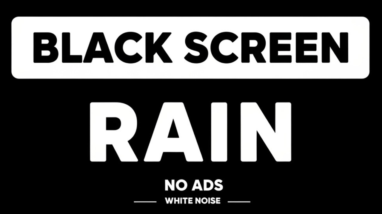 Powerful Rain White Noise 🌧️ Deep Sleep, Stress Relief, Study Focus & Total Relaxation