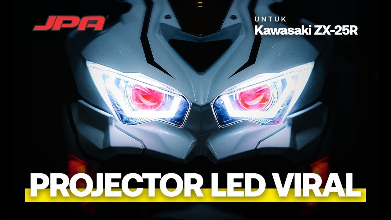 Tutorial Lampu Depan Proyektor HID VIRAL!! dari JPA untuk motor ZX25R