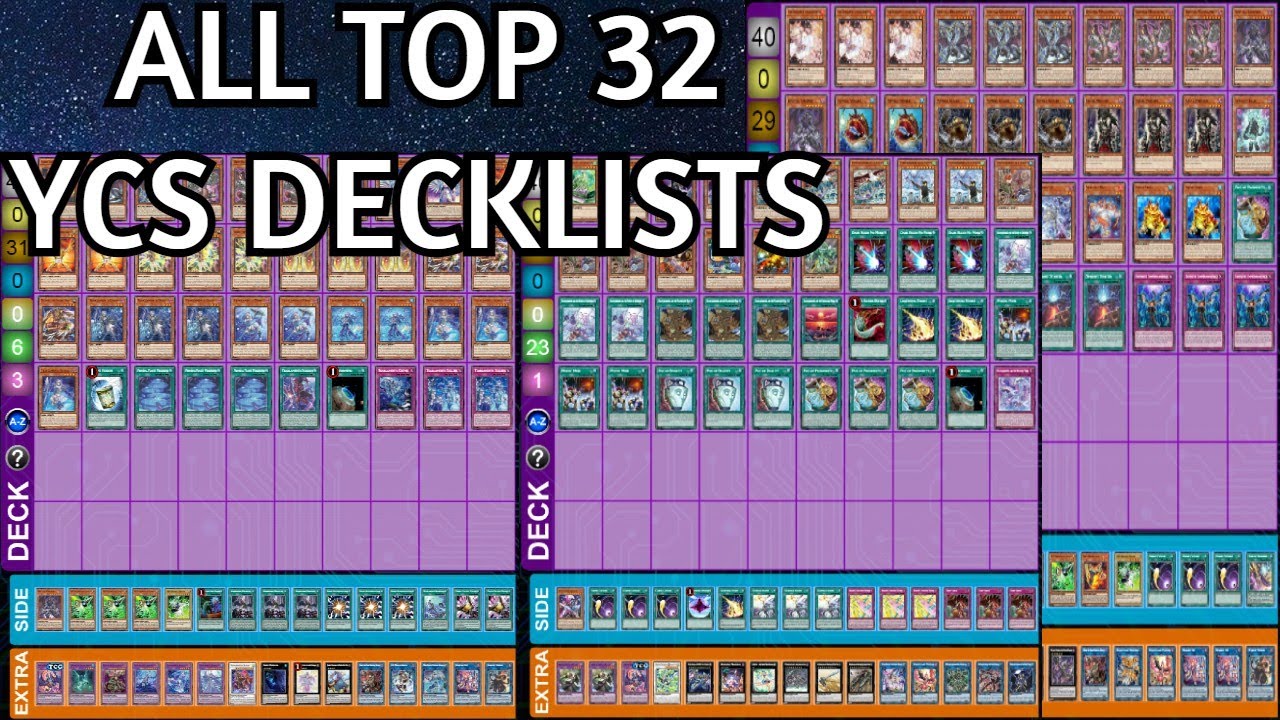 ALL TOP 32 YCS PASADENA DECKLISTS Yu-Gi-Oh! 2022