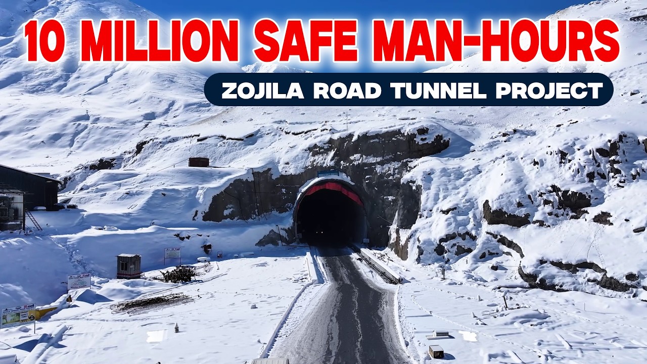 Zojila Road Tunnel Project: Clocked 10 Million Safe Man-Hours | Megha Engineering