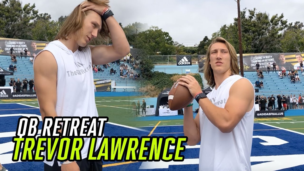 Clemson Star Trevor Lawrence TRAINS Top Quarterbacks How To UP THEIR GAME At The QB Retreat 💯
