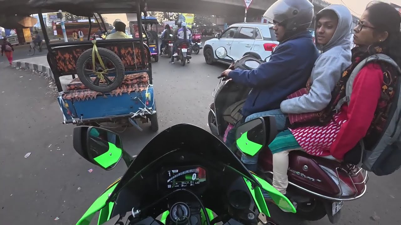 Merry christmas day vlog Raniganj to Durgapur zx10r Ride