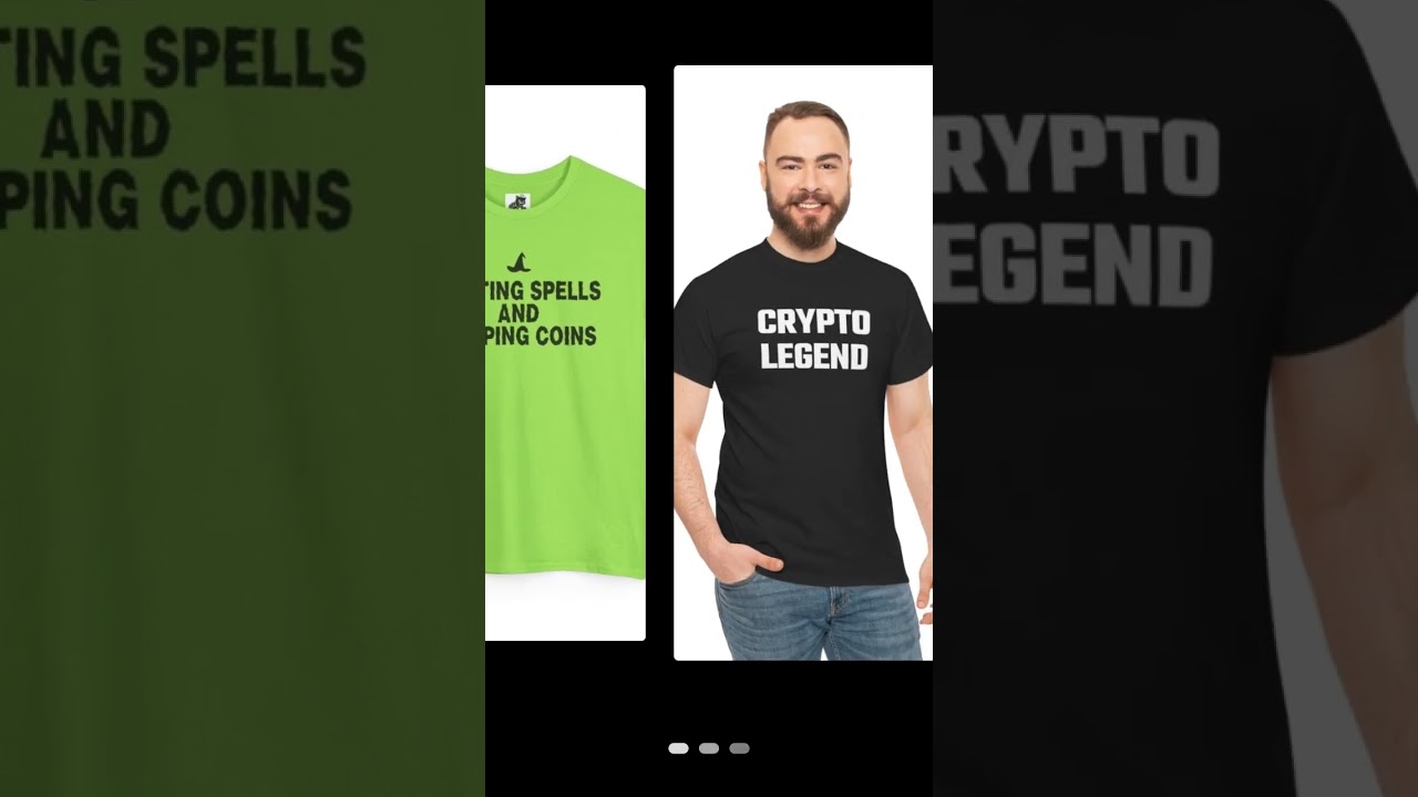 Casting Spells and Pumping Coins (Version 2) Graphic Tee - Crypto Halloween Witch T-Shirt