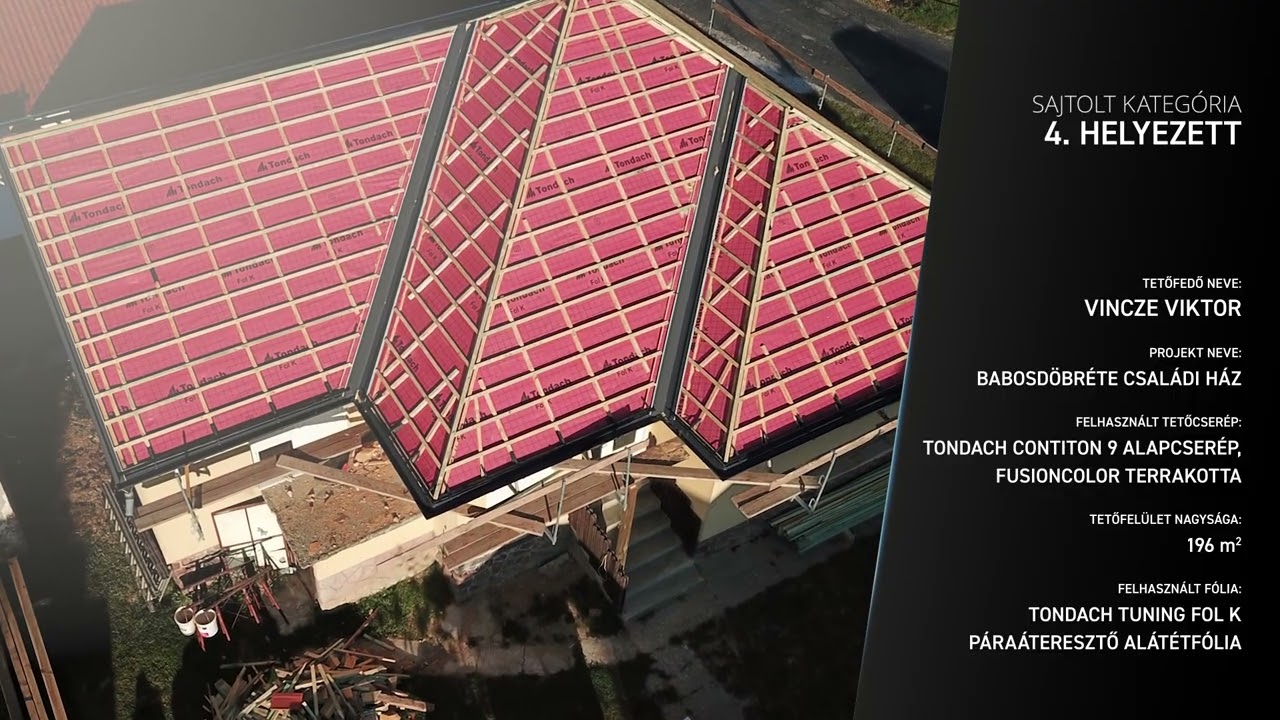 Wienerberger Tetőfedő Rangadó 2025 - Sajtolt cserép kategória, 4. helyezett