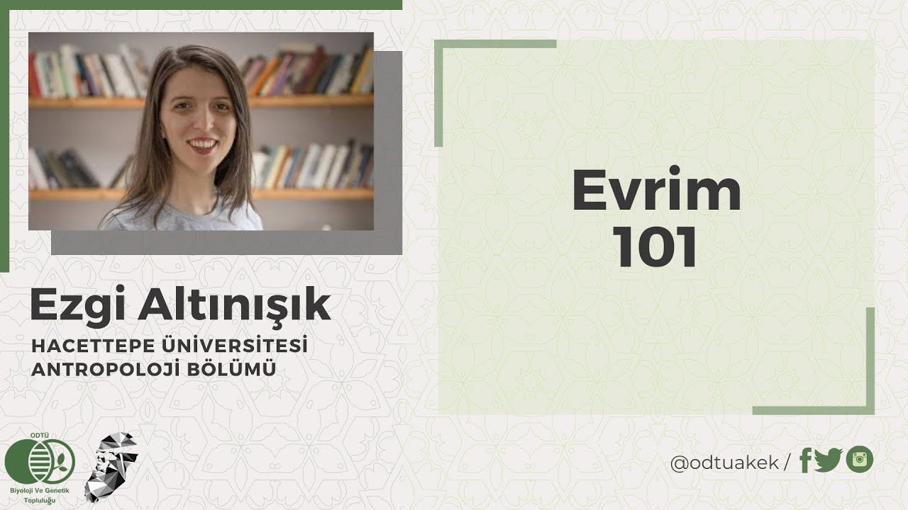 Ezgi Altınışık - Evrim 101 | 16. Aykut Kence Evrim Konferansı