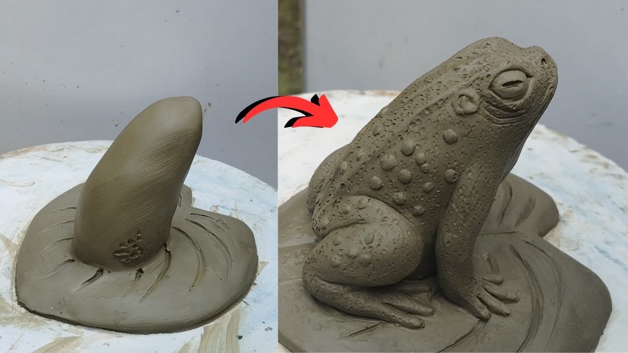 How to make Frog with Clay 🐸 | Mendhak kaise banaye #frog