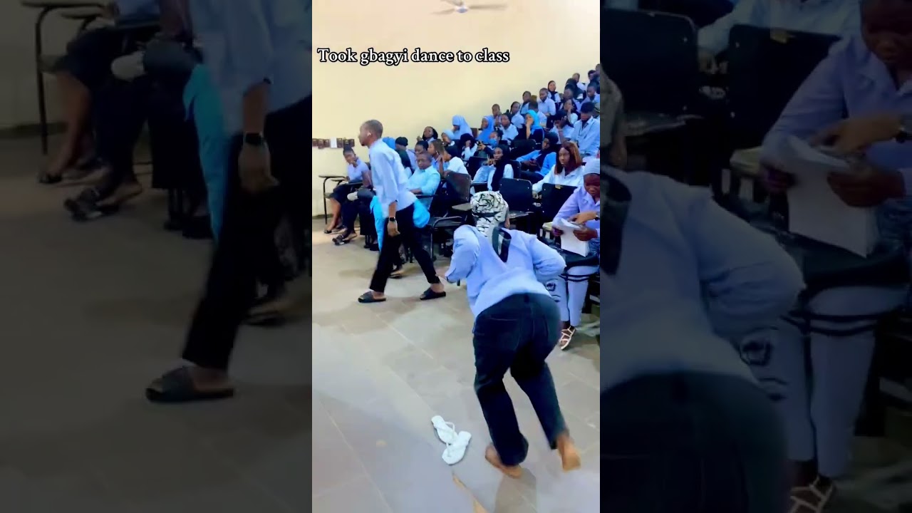 dancing Gbagyi dance at class room #dance #goviral #trending #shortvideo