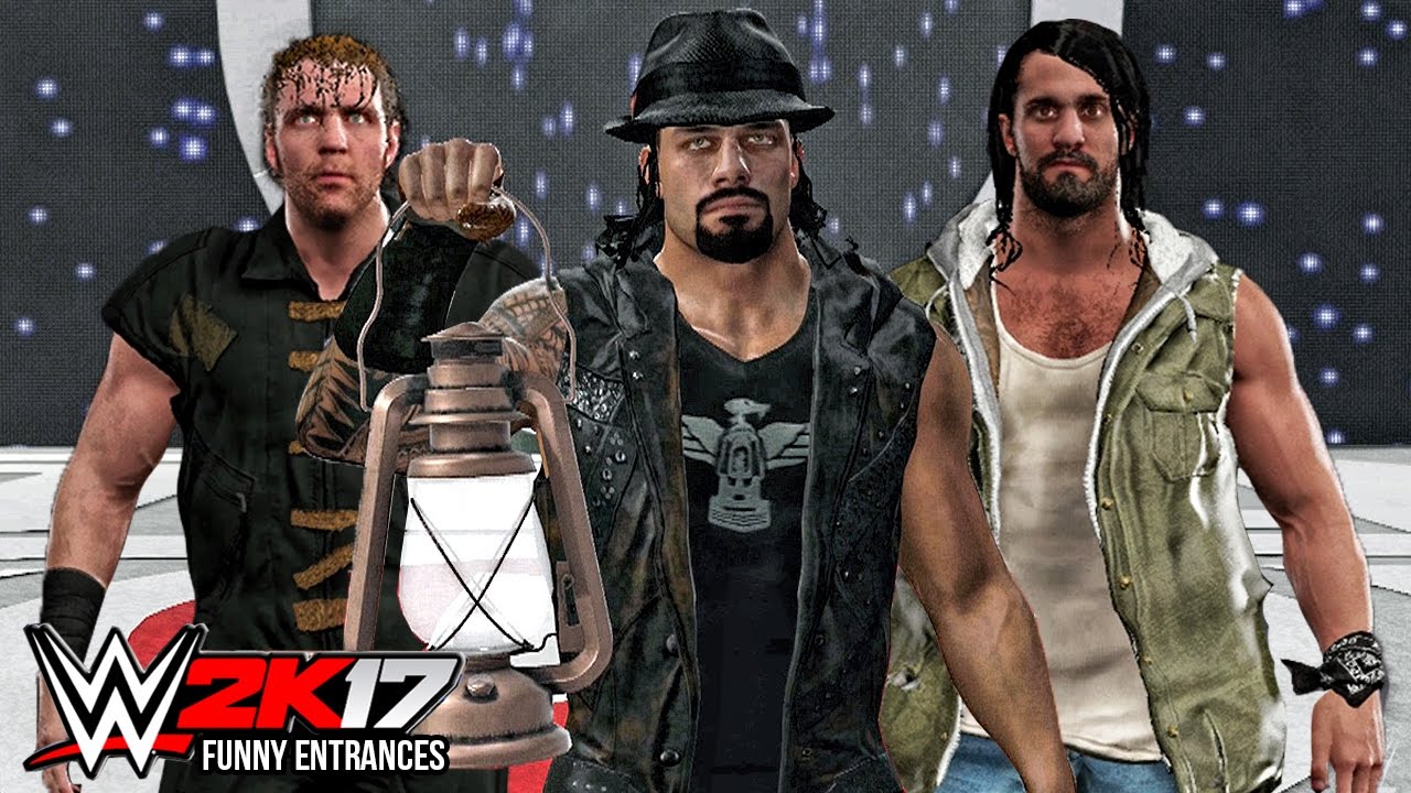WWE 2K17 - Top 10 Funny Entrances ft John Cena, Roman Reigns, Undertaker, Rollins! ( PS4 & XB1 )