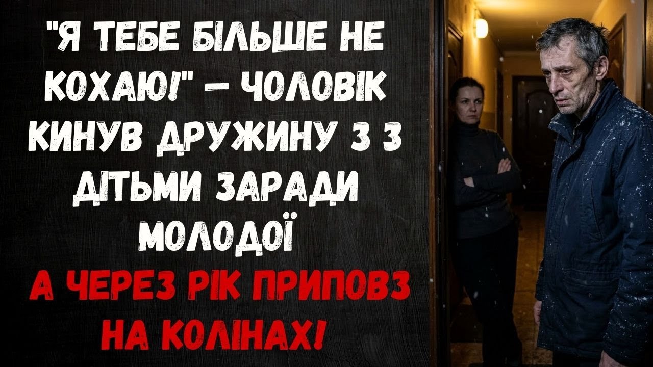ПОКИНУВ СІМ'Ю З ТРЬОМА ДІТЬМИ ЗАРАДИ МОЛОДОЇ КОХАНКИ...ЧЕРЕЗ РІК ВОНА ВТЕКЛА І ЗАБРАЛА ВСЕ!