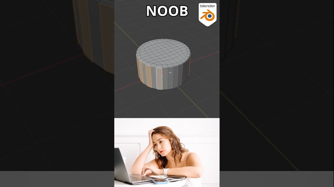 Blender NOOB vs PRO (3) zaznaczania co drugiego elementu