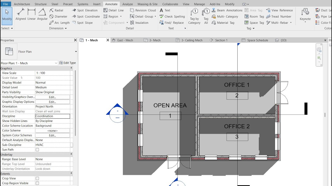 Aspects of Room Bounding in Revit