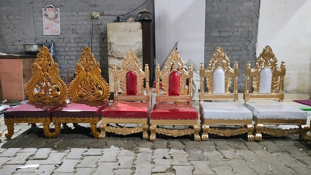 Wedding Mandap chair vidhi chair at factory price wholesale rate manufacturing saharanpur