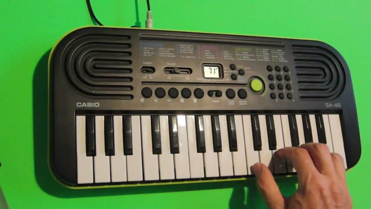 Casio SA-46 Sounds (with Sleng Teng Riddim)