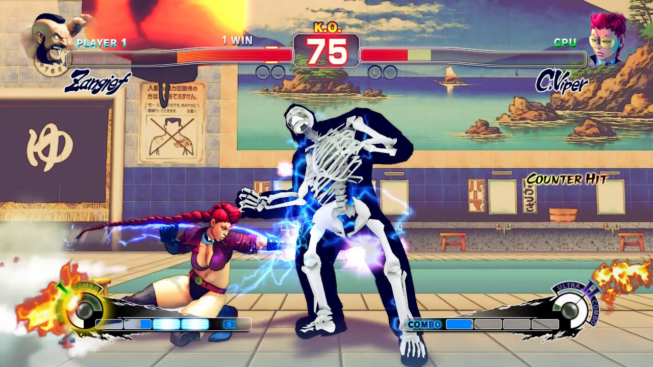 Russian Mobster Zangief vs C.Viper - Street Fighter 4 Mods