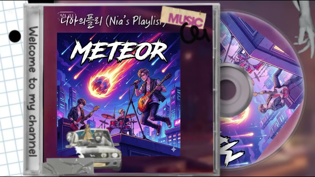 1 Hour Loop Meteor 🌠 High Energy Emo Rock K-Pop (Workout Mix) | 전속력 질주하는 락 & 케이팝