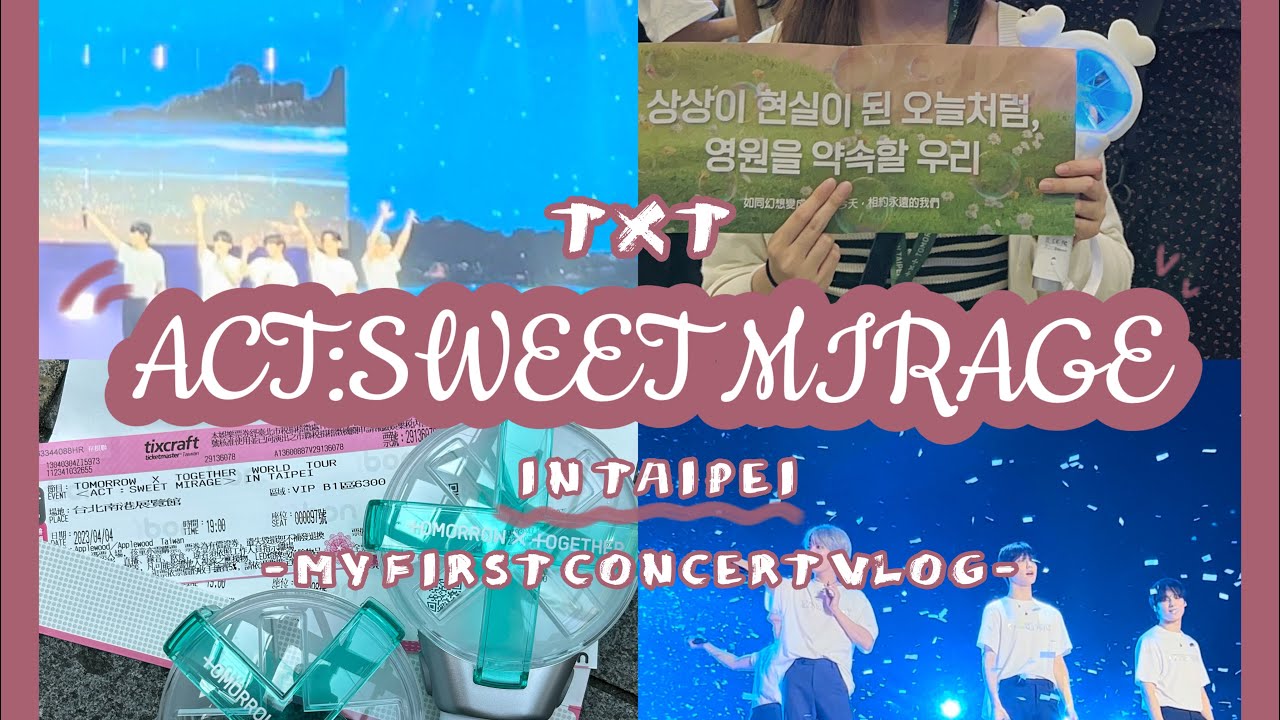 |MOA Vlog|TXT in Taipei !第一次看演唱會之搖滾站區體驗！🎤 /遇到暖心MOA🥹/超感人大合唱/天使寶寶們🦊🐰🐻🐿️🐧/