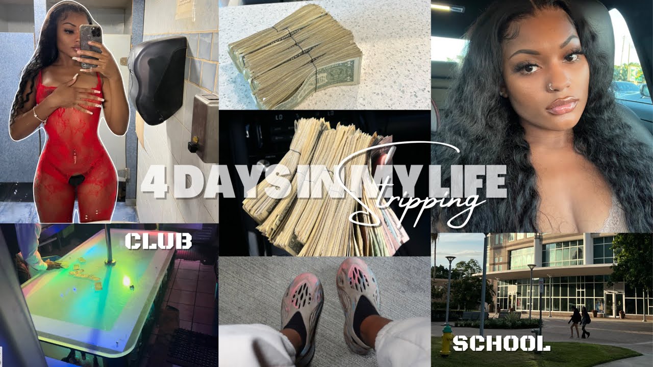 stripper vl♡g - days in my life , labor day weekend , money count$ , lunch date ッ