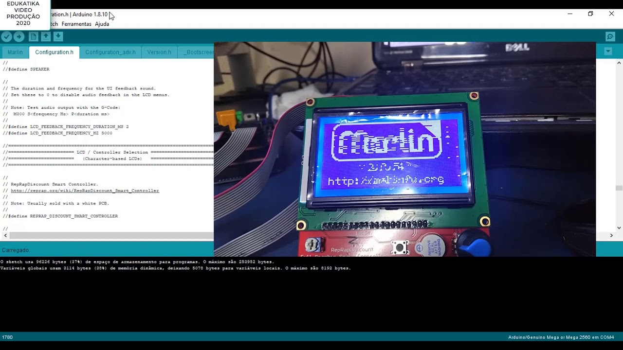 Firmware Marlin erro compilação IDE do Arduino e  solução !