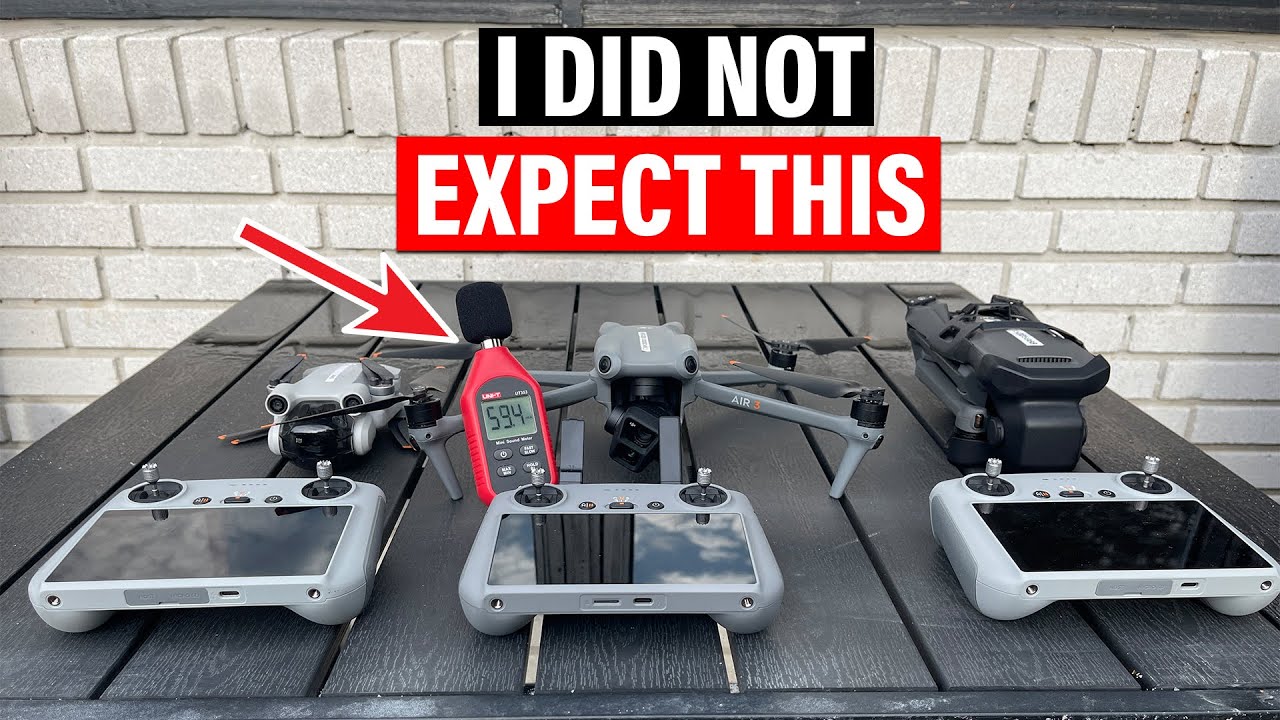 DJI Air 3 NOISE COMPARISON vs Mini 3 Pro vs Mavic 3 Classic