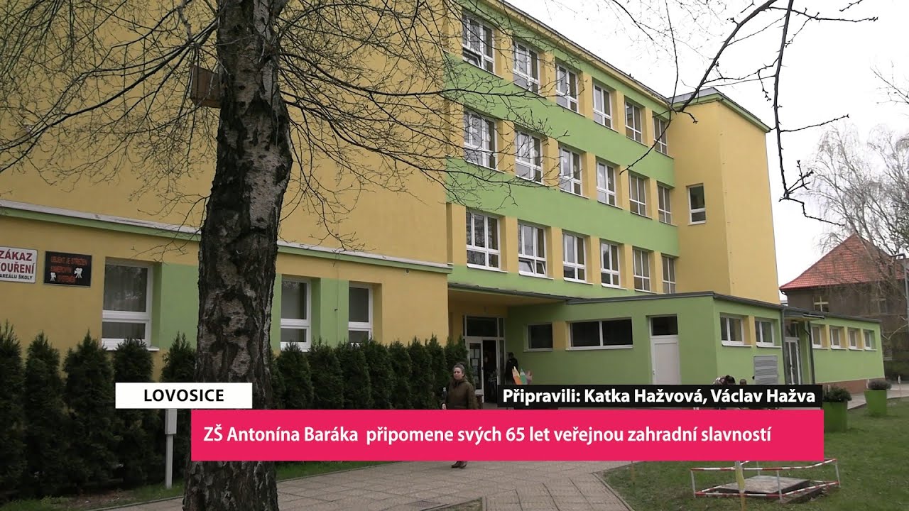 LOVOSICE: ZŠ Antonína Baráka  připomene svých 65 let veřejnou zahradní slavností