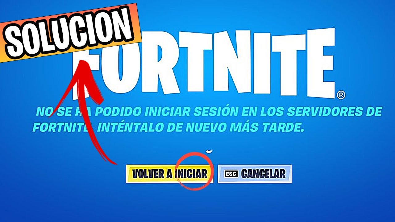 ✅ No Se Puede Iniciar Sesión En Los Servidores de Fortnite pc | SOLUCION ✅ CAPITULO 3