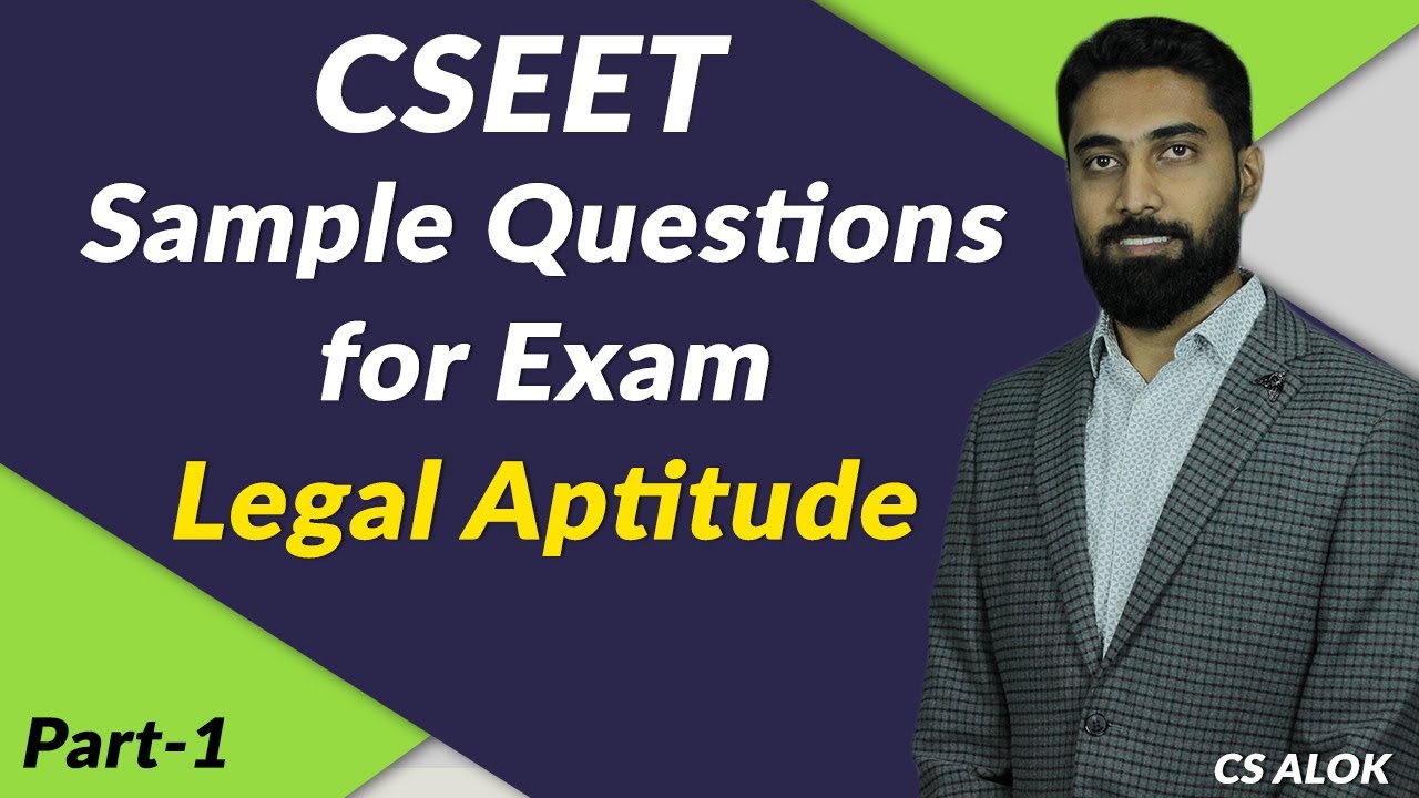 CSEET Sample Questions for Exam - Legal Aptitude  : Part - 1