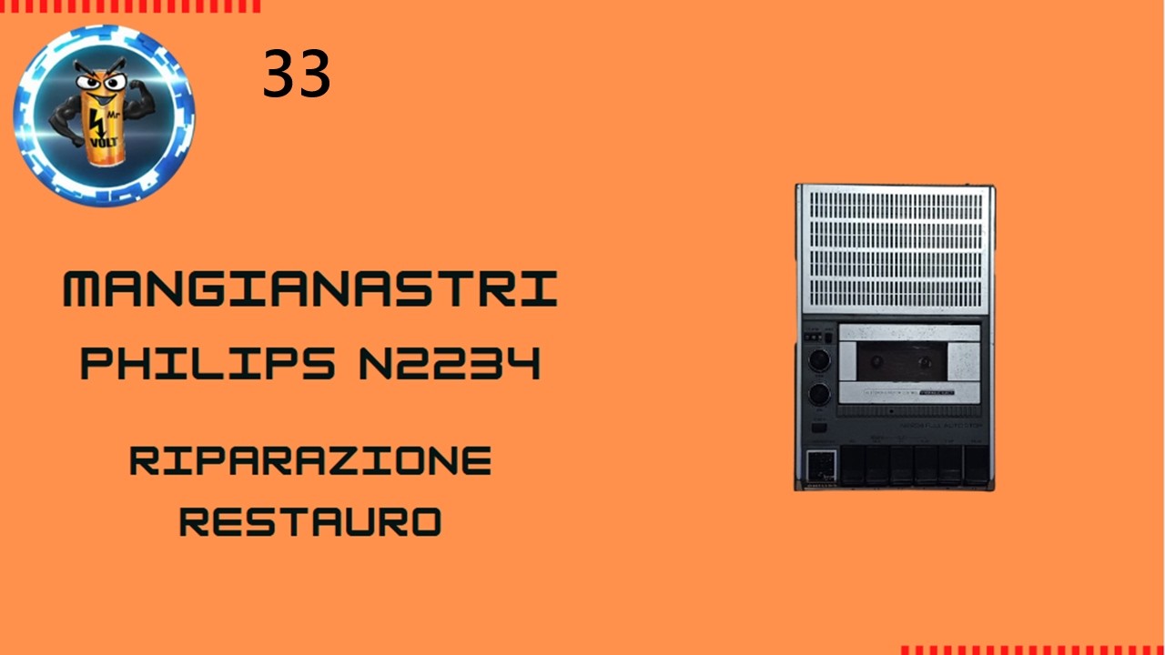 Riparazione registratore a cassette portatile Philips N2234
