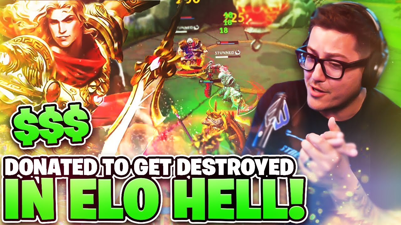 HE DONATED $100 FOR AN ELO HELL AND IT DID NOT GO HOW HE HAD HOPED