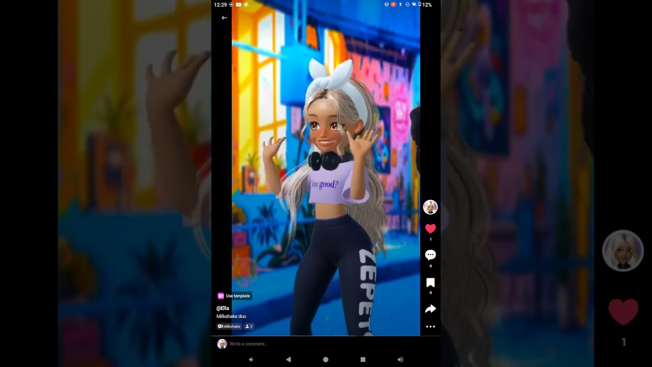 ALL MY TIK TOKS FROM ZEPETO 