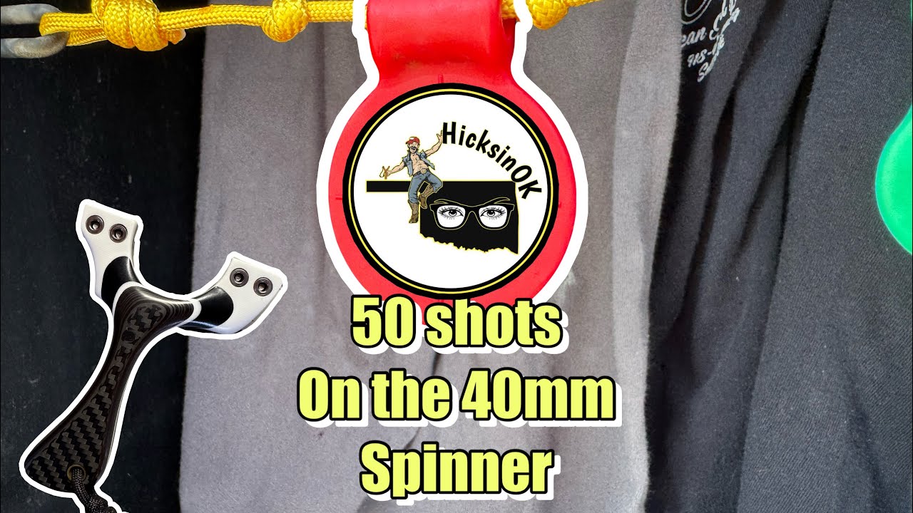 My 50 shots on a 40mm spinner! @ChuckinSteel