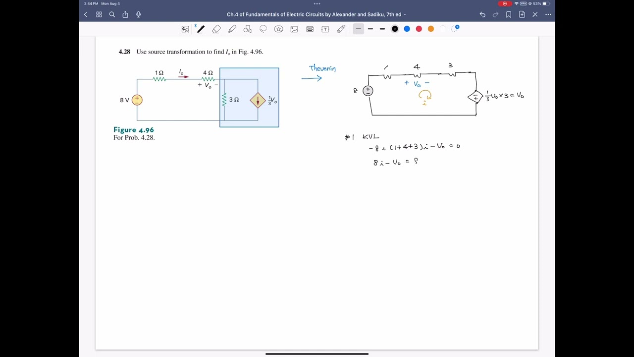 Problem 4.28, Fundamentals of Electric Circuits, 7th ed, by Charles Alexander, Matthew Sadiku