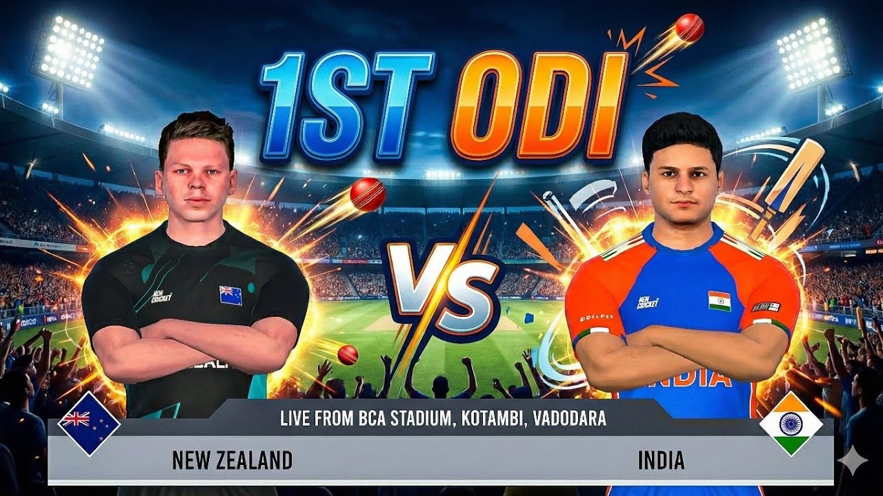 Last Ball Drama! 🇮🇳 India vs New Zealand 1st ODI Full Highlights | Real Cricket Hardcore mode |