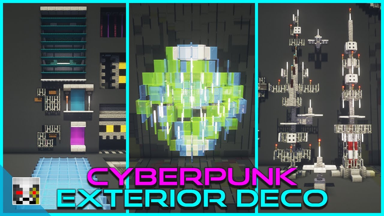 10+ Cyberpunk Exterior Build Ideas - Minecraft 1.17+