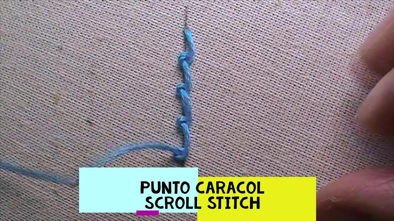 16)*PUNTO CARACOL-SCROLL STITCH-POINT DE TOURBILLON-PONTO CARACOL* [Bordado a mano-Hand Embroidery]