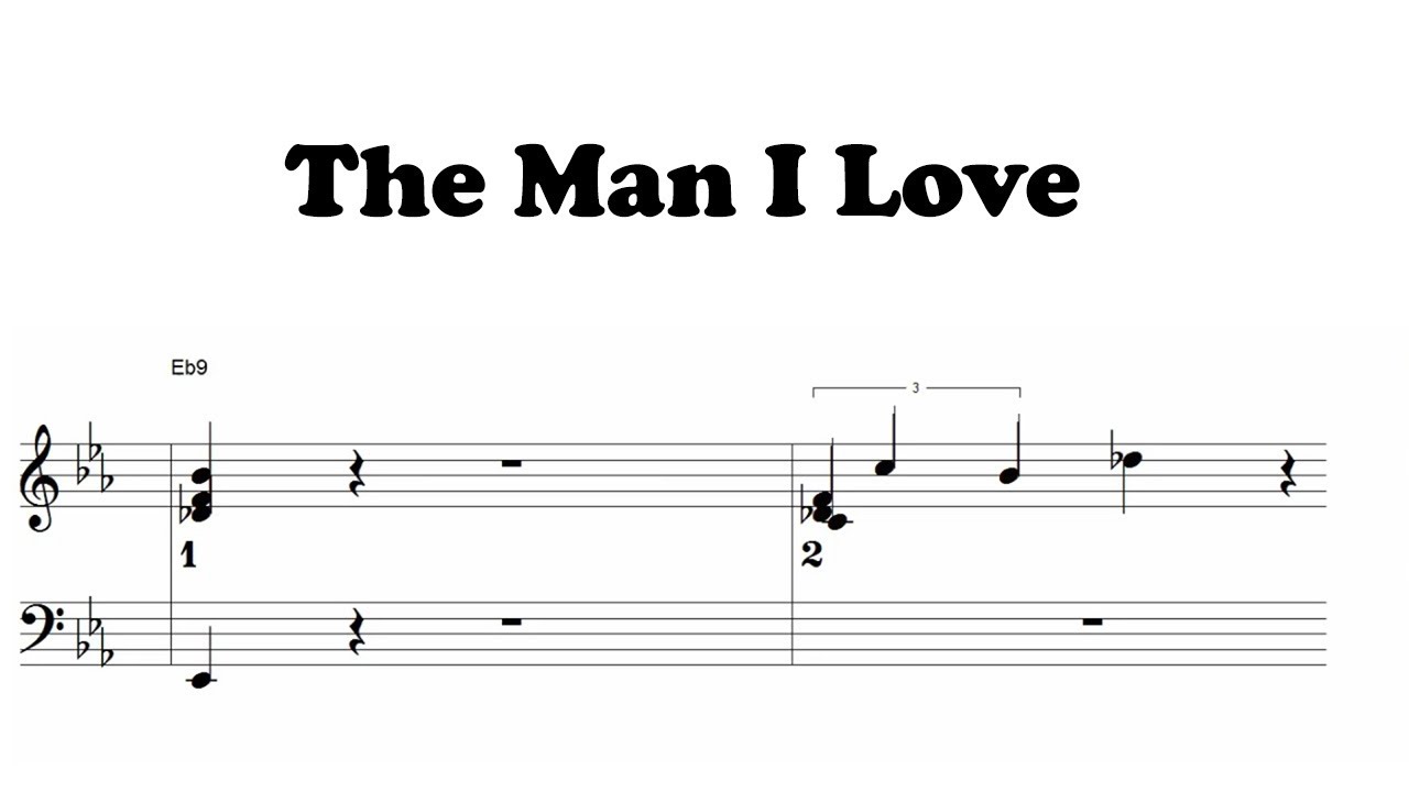 The Man I Love - jazz standard - Piano sheet music | PDF download