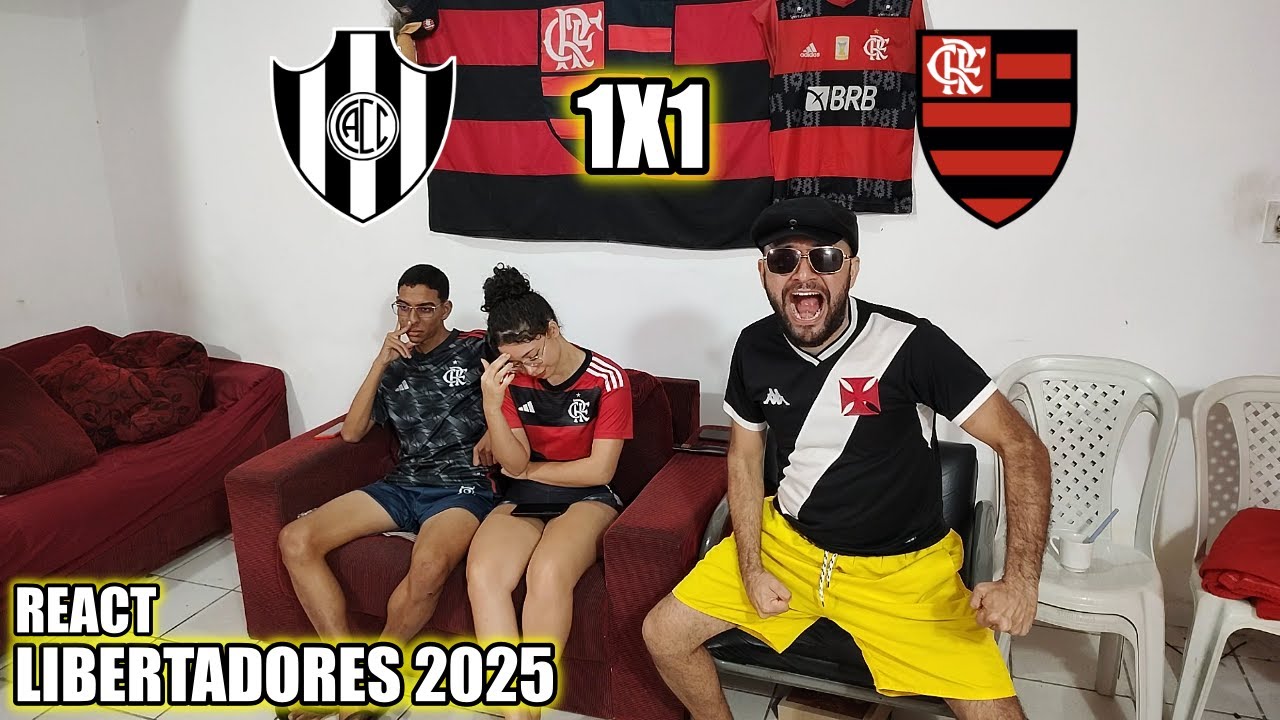 REAÇÕES FLAMENGUISTAS CENTRAL CÓRDOBA 1 X 1 FLAMENGO LIBERTADORES 2025